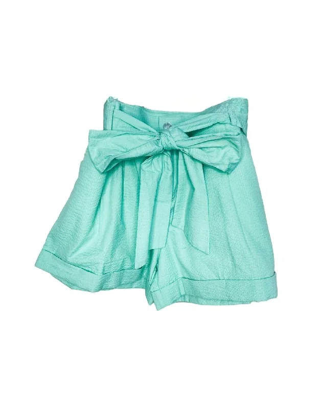 Women's Bow Short In Seafoam Women Fashion