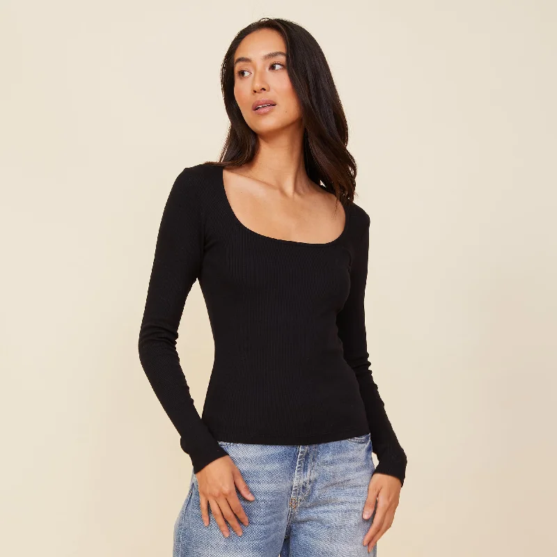 90'S Rib Long Sleeve Best Online Clothing Boutiques