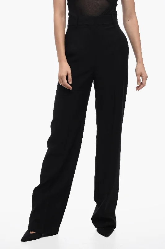 Alexander McQueen Straight-Fit High Waisted Pants Vintage-Inspired Garments