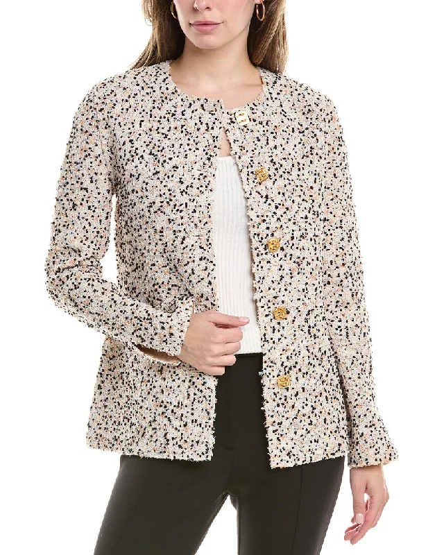 St. John Tweed Jacket Women's Versatile Apparel