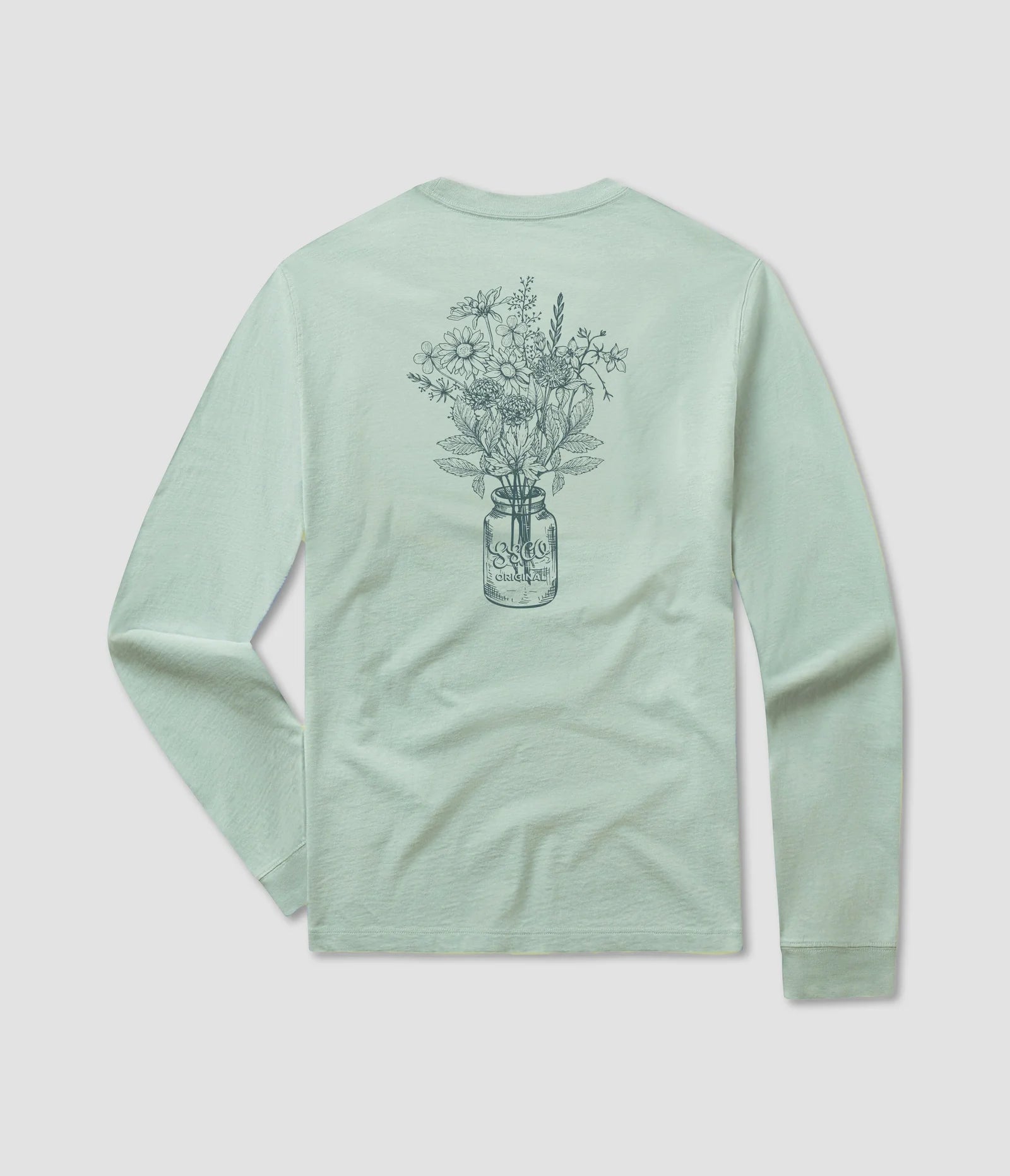 Southern Shirt Fall Bloom Tee LS - Cool Mint Clothing For Women