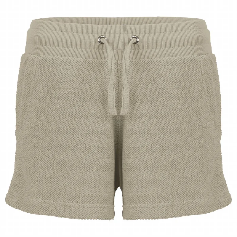 Herringbone Shorts In Sand Versatile Women's Clothing for All Occasions