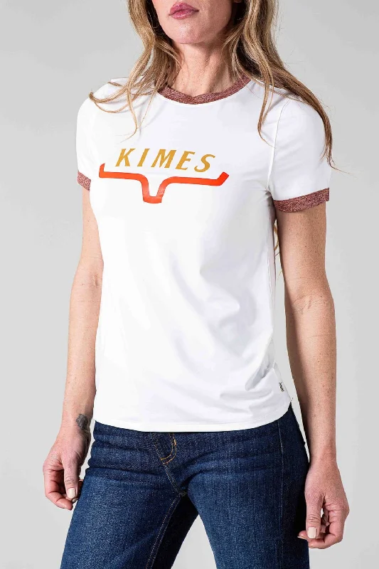 Kimes Ranch Womens Fast Tech T Natural Polyester Blend S/S T-Shirt Women's Chic Outerwear Attire