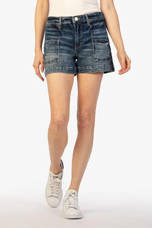 Jane High Rise Short In Boosted Wash Affordable Women's Outfit