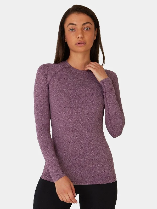 SuperThermal Long Sleeve Compression Base Layer Crew Neck Top for Women With Brushed Inner Fabric Timeless Women's Apparel