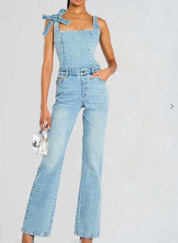 Dawson Denim Jumpsuit In Tangier Stylish Clothes For Women