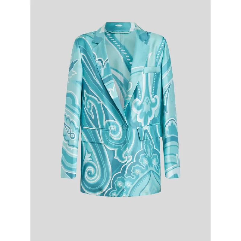 Silk Jacket With Paisley Patterns Flash Sale Event