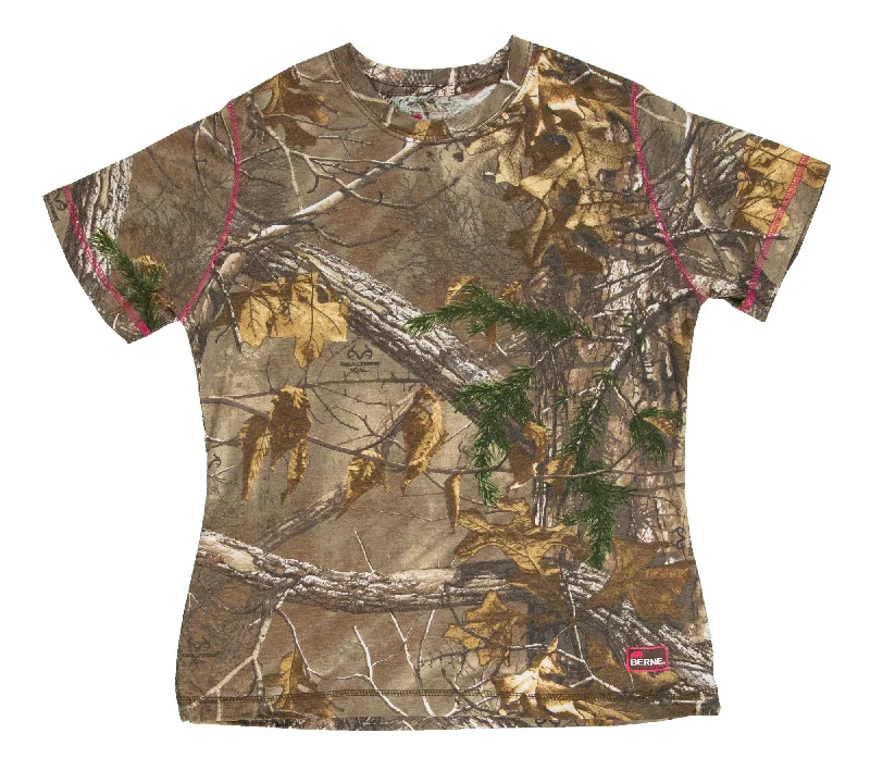 Berne Realtree Xtra Polyester Ladies Aspen Short Sleeve Tee S/S Sporty Streetwear