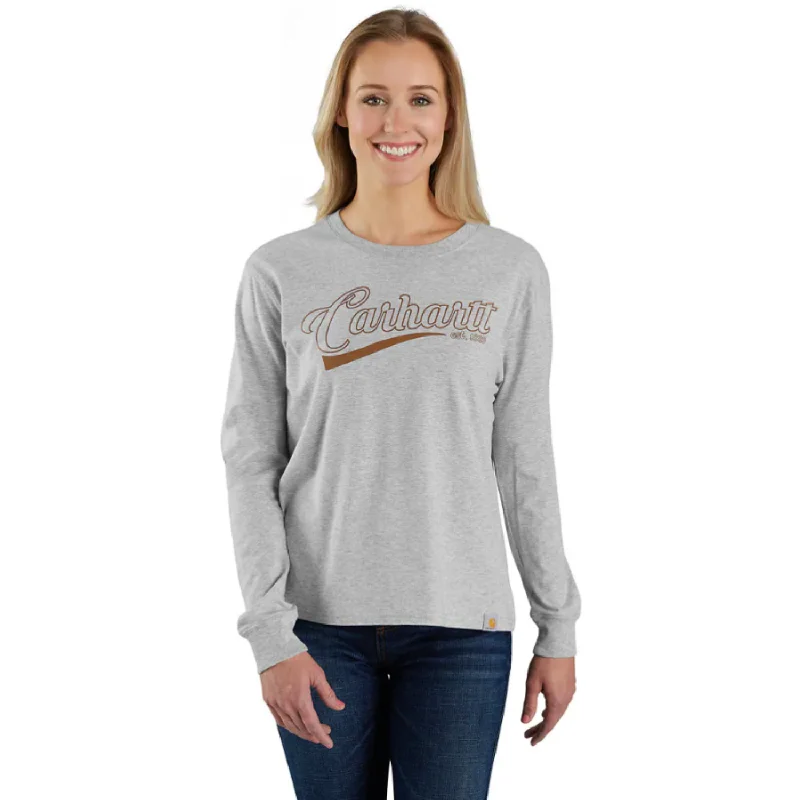 Carhartt Women's TENCEL Loose Fit Graphic Long Sleeve T-Shirt Online Boutiques Clothing