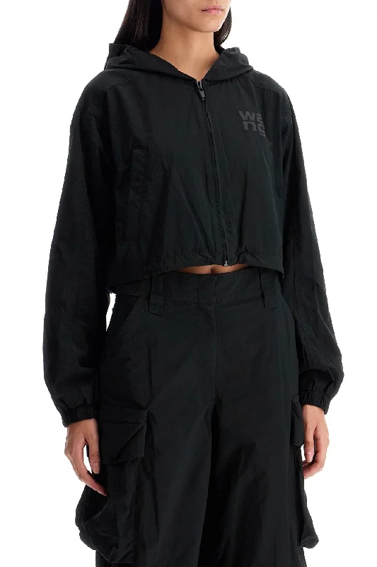 Alexander Wang Cropped Hooded Jacket With Women's Clothing Apparel Sets