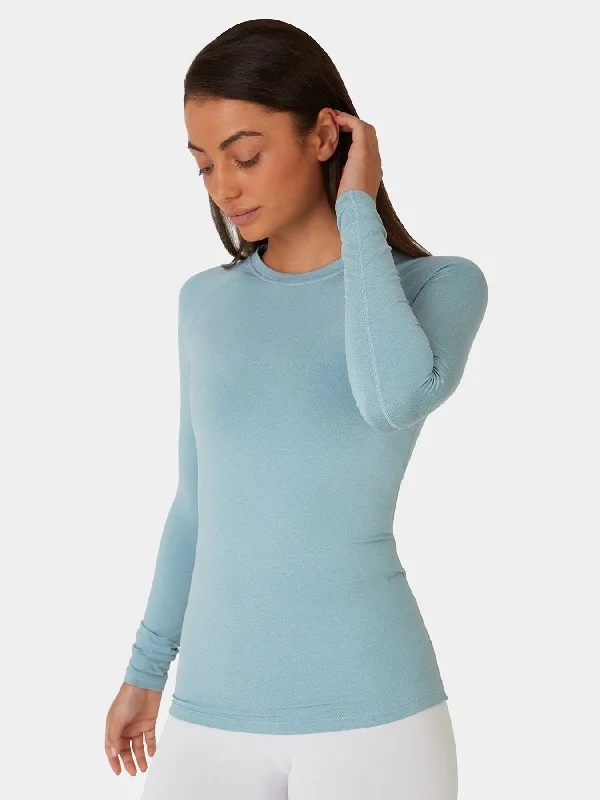 SuperThermal Long Sleeve Compression Base Layer Crew Neck Top for Women With Brushed Inner Fabric Women's Wardrobe Apparel