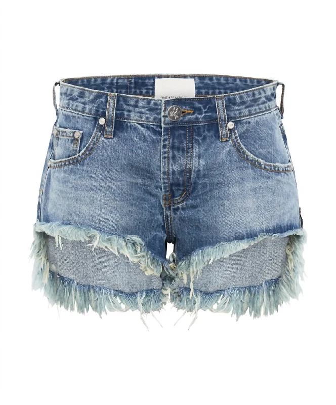 Pacifica Bonitas Low Waist Denim Shorts Women's Holiday Attire