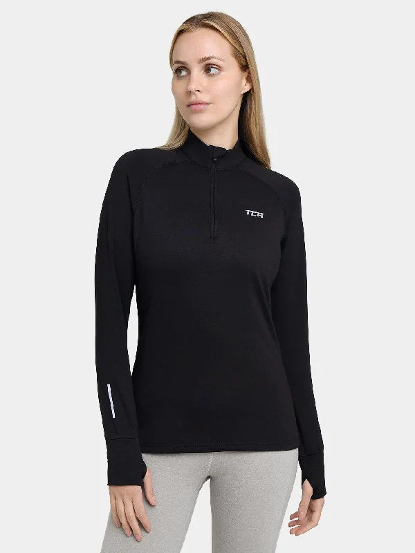 Winter Run Thermal Long Sleeve Running Top For Women With Brushed Inner Fabric Sustainable Women's Clothes