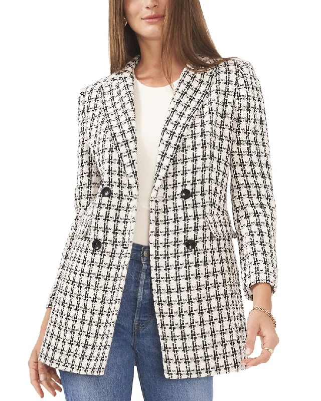 Vince Camuto Double-Breasted Longline Jacket Chic Clothing For Women