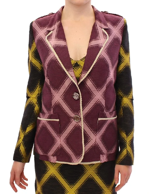 House of Holland  checke blazer Women's jacket Women's Vintage Attire