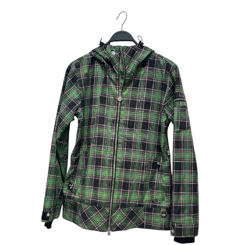 ROXY/Mountain Parka/M/Plaid/Nylon/GRN/ Women's Clothes for All-Day Comfort and Style