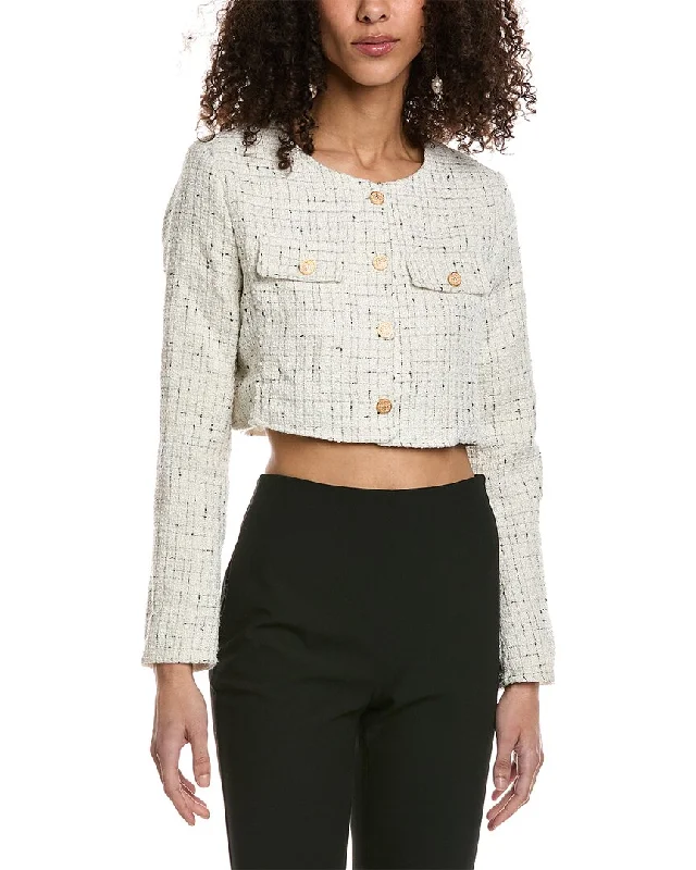 Colette Rose Tweed Jacket Woman Clothing