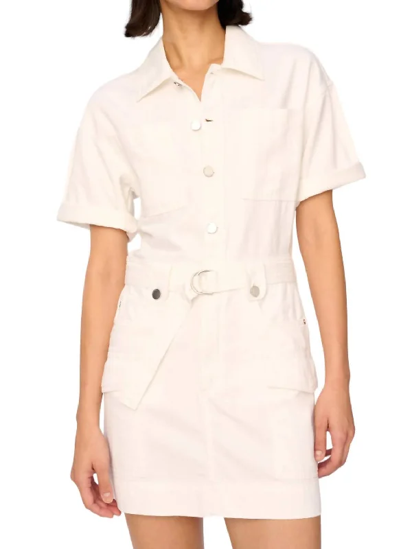 Coletta Dress In White Vintage Clothing For Women