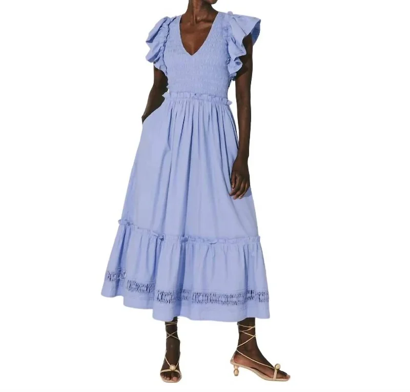 Gladys Ankle Dress In Periwinkle Best Online Boutiques