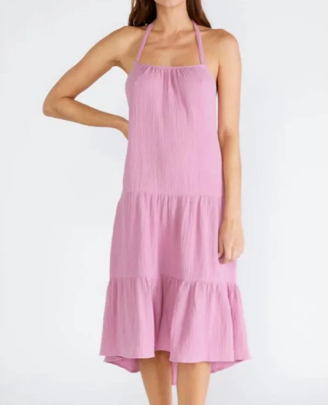 Malorca Halter Dress In Orchid Versatile Women's Fashion