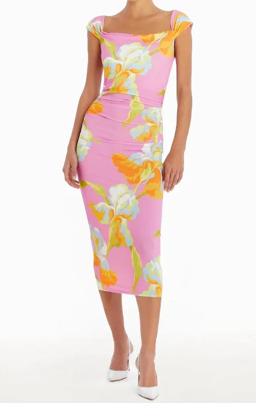 Rebecca Dress In Calypso Print Stylish Loungewear for Women