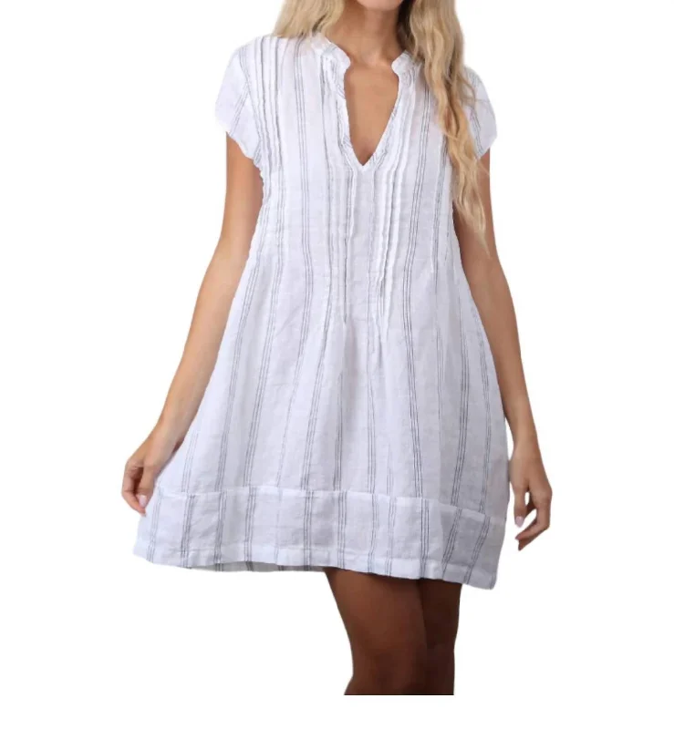 Regina Tunic Dress In White Flash Sale Clothing