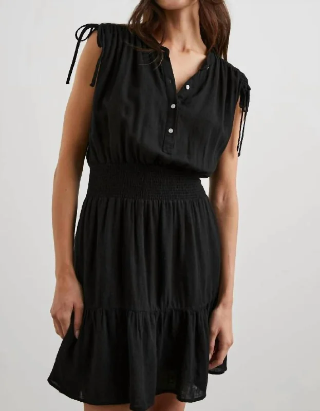 Samina Dress In Black Women's Casual Wear Clothing