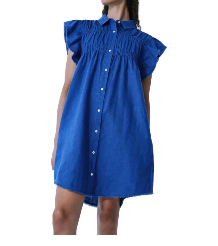 Sunset Dress In Batik Blue Best Online Clothing Boutiques