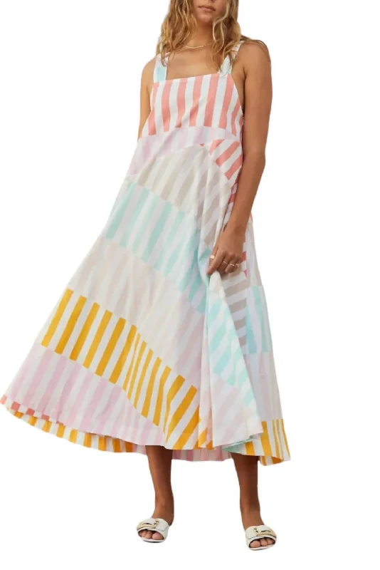 Susie Dress In Multi Stripe Online Boutiques Clothing