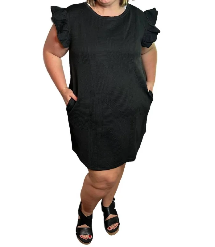 The Sleek Dress In Black Women's Weekend Outfit