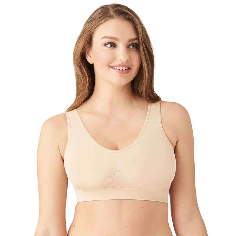 B-Smooth Padded Non-wired Full Cup Everyday Wear Full coverage Bralette - Beige Affordable Fashion Clothing For Women