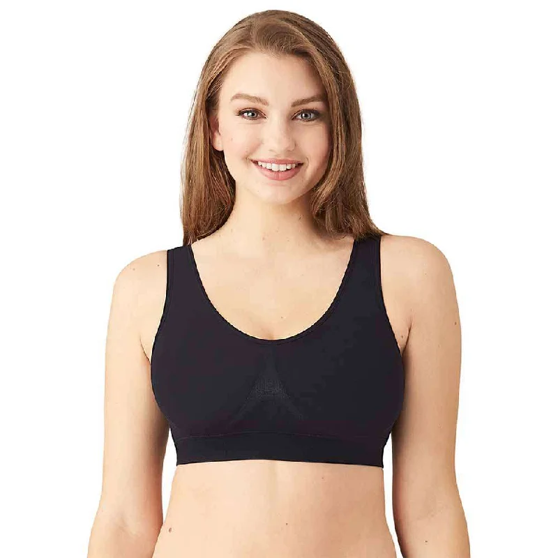 B-Smooth Padded Non-wired Full Cup Everyday Wear Full coverage Bralette - Black Tailored Clothing For Women