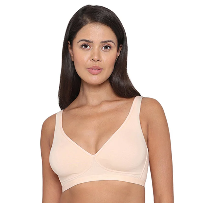 BASICS Essentials2.0 Non-Padded Non-Wired Full Cup Everyday Wear T-shirt Bra - Beige Formal Outfit For Women