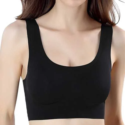 Ice Silk Seamless Wire Free Padded Sports Bras Women's Night-Out Clothes