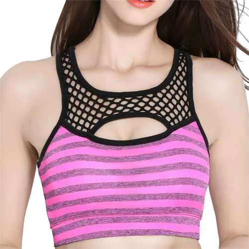 Comfort Wire Free Padding Women Shakeproof Yoga Bras Women's Occasion Wear Clothes