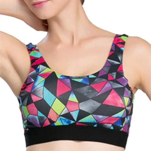 Women Cozy Show-Off Printing Quick Dry Sports Bra Wireless Yoga Vest Underwear Chic Clothing For Women