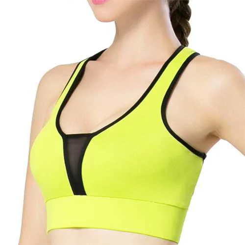 Shockproof Quick Dry Sports Overhead Seamless Wireless Yoga Underwear vest Bra Women's Clothing For Work