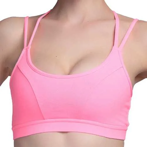 Sexy Backless Wireless Elastic Hollow Out Shockproof Breathable Yoga Sports Bra Women's Clothing With Trendy Designs