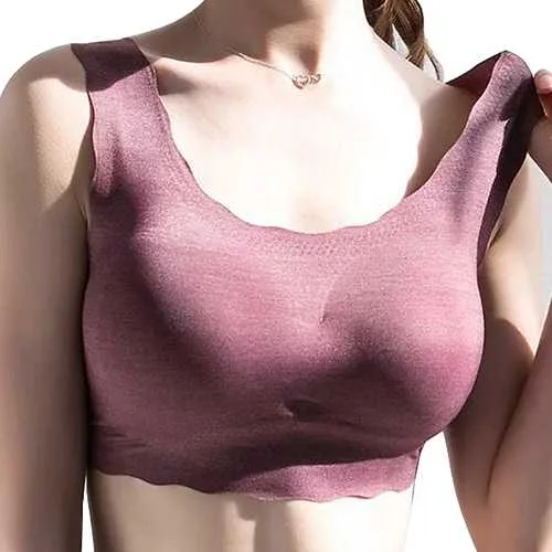 Seamless Wireless Padded No Sense Bra Top Outfits For Girls