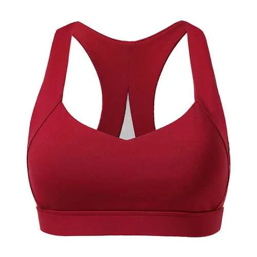 Wire Free Patchwork Quick-dry Shockproof Fitness Sports Bra Women's Clothing Sale Online