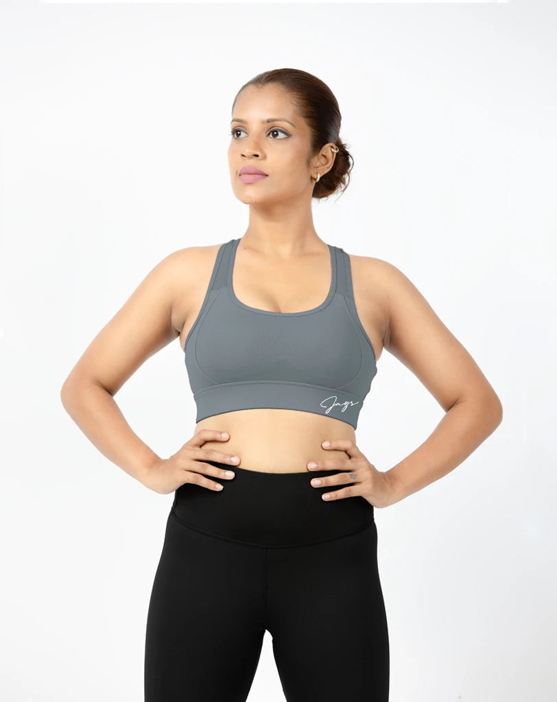 Cross Mesh Sports Bra Trendy Boutiques Online