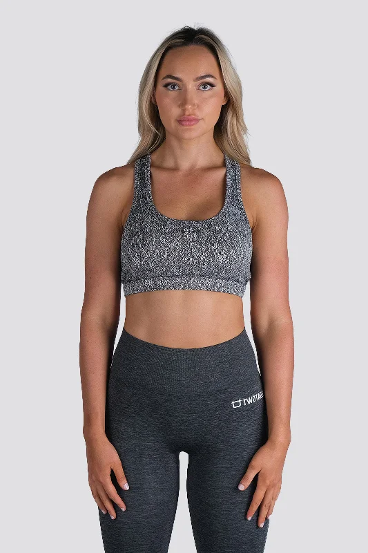 Deluxe Sports Bra - Black Women's Outerwear Attire