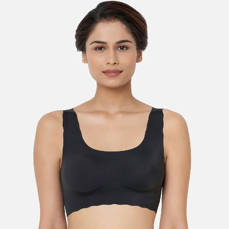 Gococi Padded Non Wired Full Coverage Seamless T-Shirt Bra - Black Seasonal Women's Fashion Trends