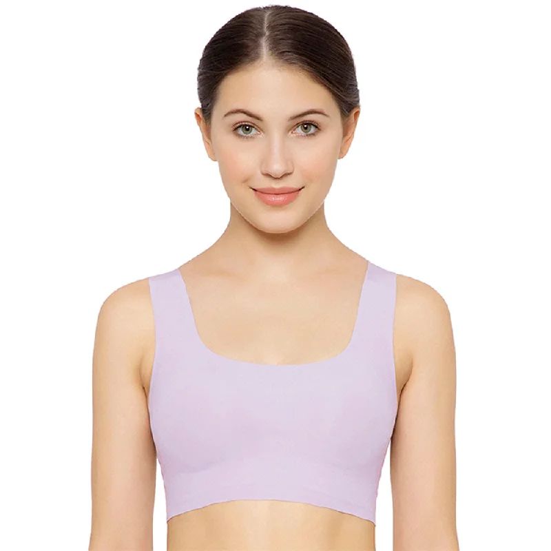 Gococi Padded Non-wired Full Cup Everyday Wear Full coverage T-Shirt Bra - Lilac Women's Evening Wear