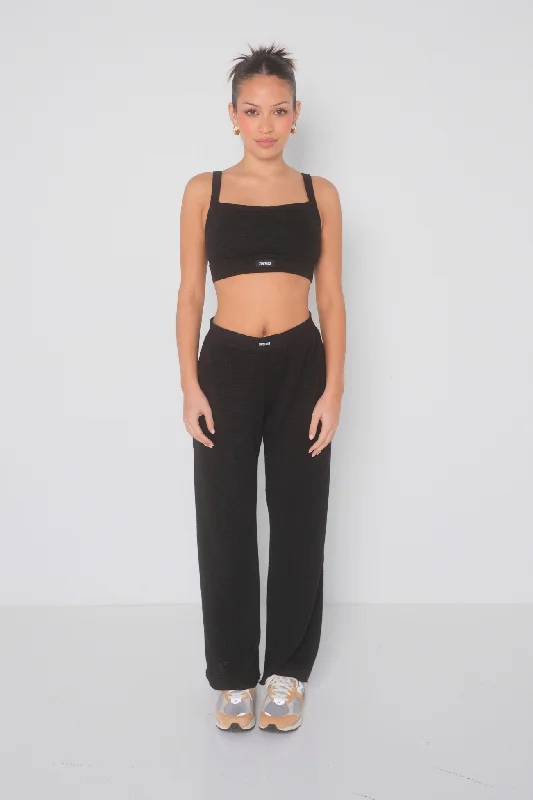 Lounge Crop - Black Women's Classic Attire