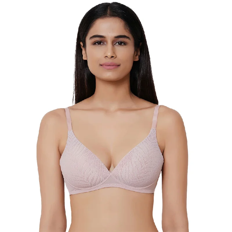 Mysa Padded Non-Wired 3/4th Cup Everyday Wear Medium coverage T-Shirt Bra - Beige Cheap Women's Clothing Online