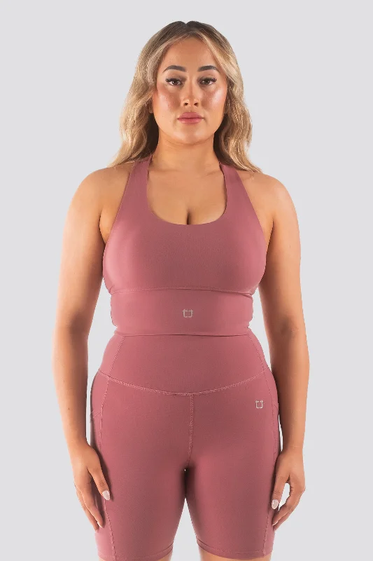 Vibe X V2 Supportive Cropped Tank - Rose Women's Elegant Formal Outfit