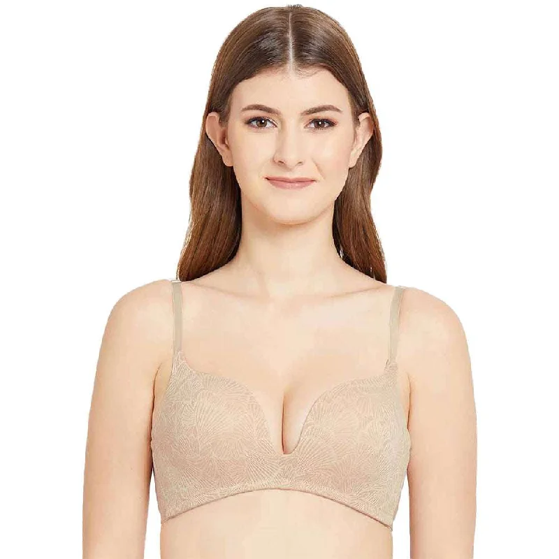 Ecozen Padded Non-wired 3/4th Cup Everyday Wear Push-up Bra - Beige Women's Chic Outerwear Outfit